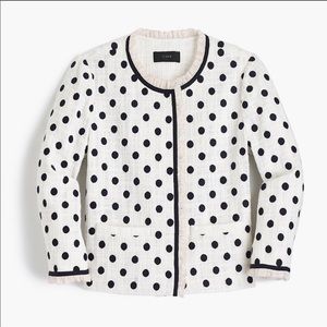 J. Crew Jacket in Polka-dot Textured Tweed (6)